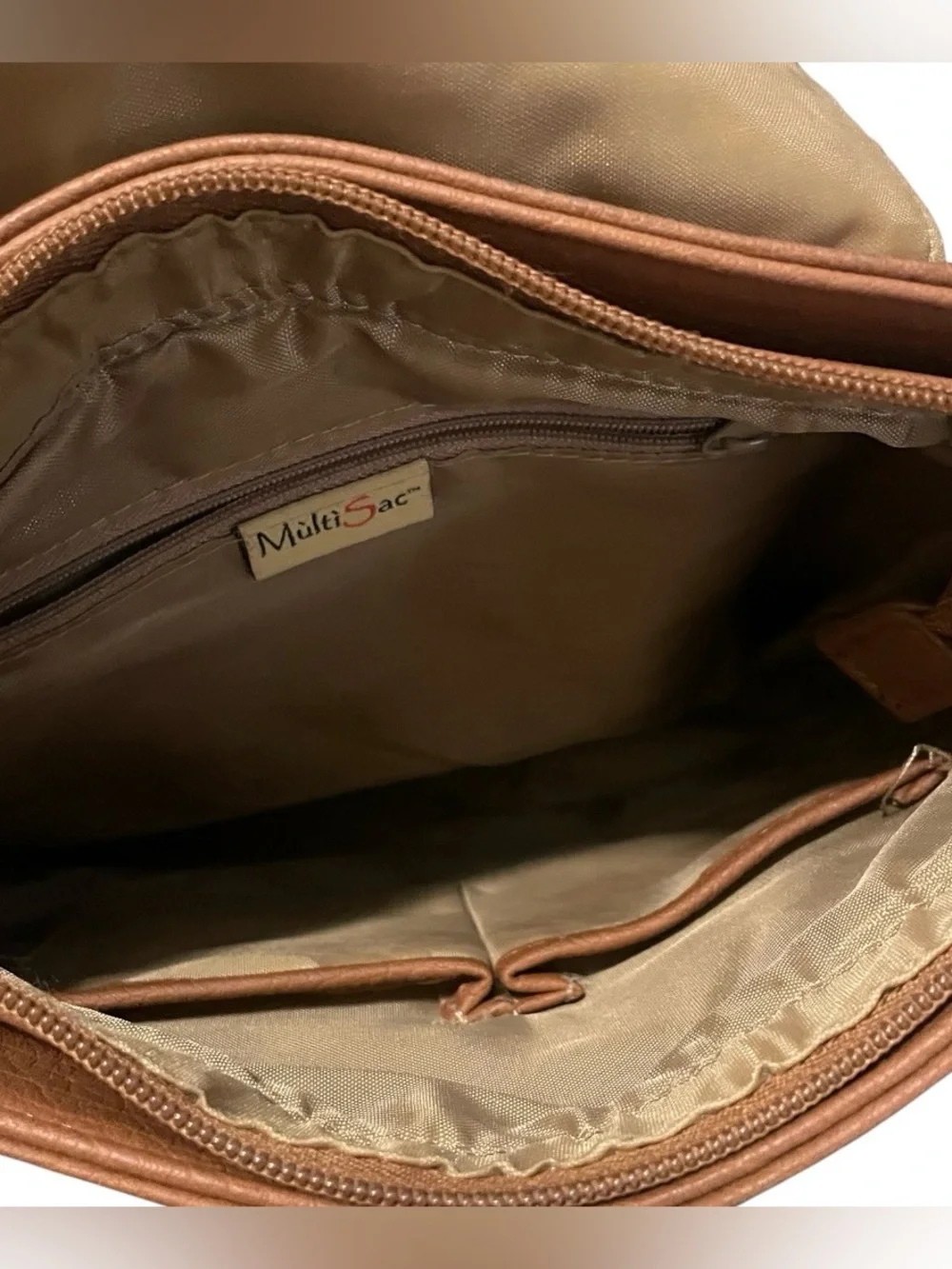 Multi sac faux leather crossbody bag